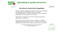 Tablet Screenshot of evergreenfruit.com